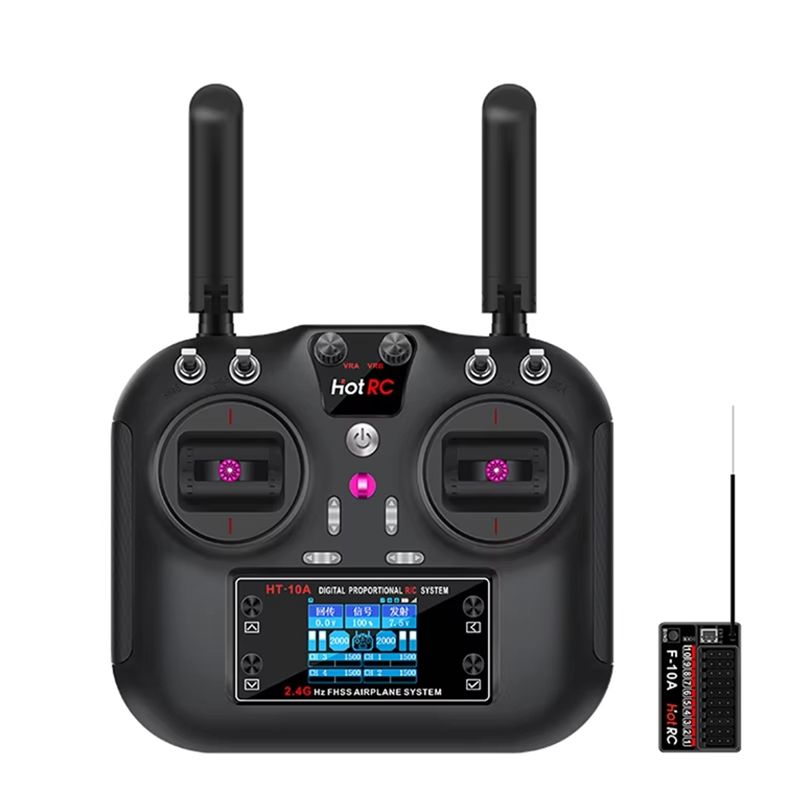 Drone Kit Beginner - HOTRC HT-10A 2,4 GHz 10-Kanal-Fernbedienungsset mit