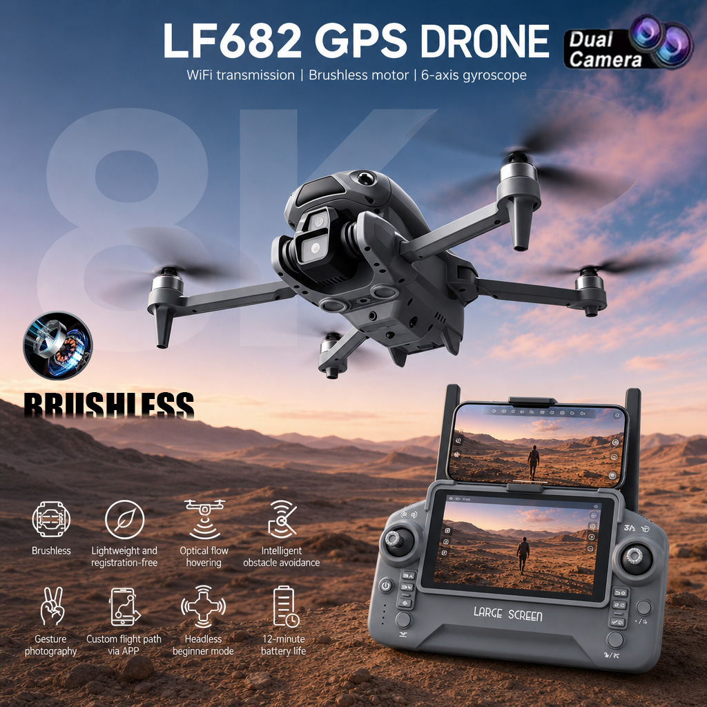 Neue LF682 Drohne mit 8K Dual- – Drone Kit With Camera Bewertung und Preis